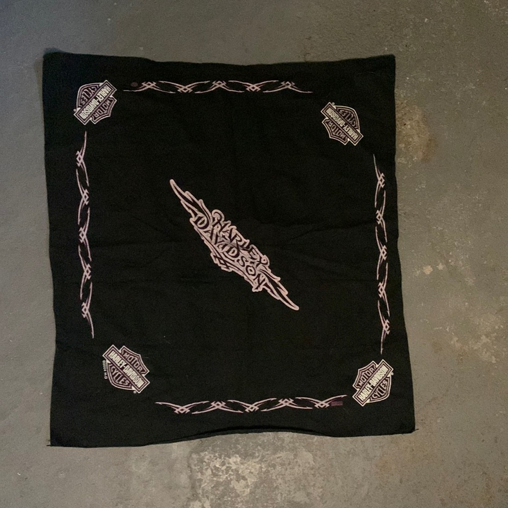 Pink Harley Davidson Bandana